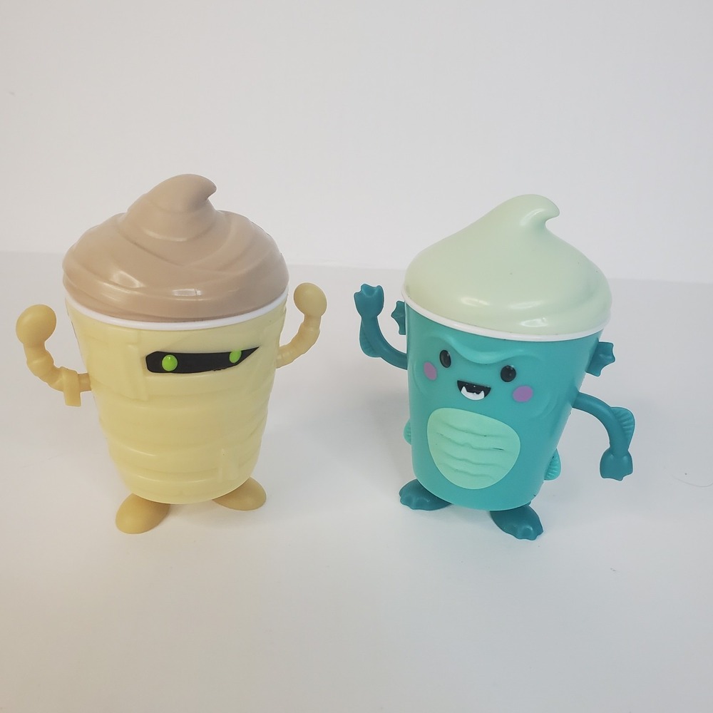 Wendy's Frosty Frights Halloween Toys Lot of 2 - Mummy Vampire